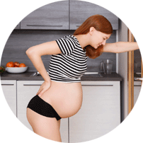 妊娠に伴う腰痛発症率は50％